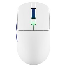 로얄클루지 RK M30 무선 게이밍 마우스, 화이트 + 블루