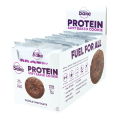 Buff Bake 프로틴 소프트 베이크드 쿠키, 더블 초콜릿(Double Chocolate), 12개, 80g