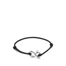 마테오 벤트 네일 스털링 실버 코드 브레이슬릿