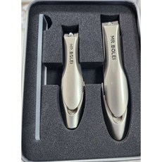 픽한가득 독일산 스테인리스 MR.BOLEI 프리미엄 손톱깍이 2종세트(대형+중형+나노유리 파일), 1개, JL-005