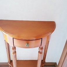 거실 반원 선반 반달 테이블 복도 원목 폭좁은 장식장, K. 600300800