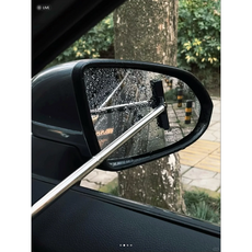 최대 98cm 자동차 사이드미러 유리 빗물 물기 제거 전용 미니 와이퍼, 블랙×1