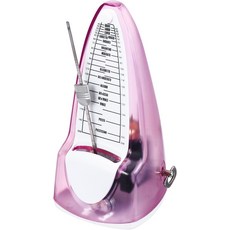 메카닉시 기계 메트로놈 피아노 기타 바이올린 우쿨렐레 연주자를 위한 고정밀 프로페셔널 음악 머 뮤직 투명 핑크, Pink, 1개