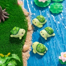 미니 거북이 미니어처 입상 장식품 동물 DIY 공예품 책상 냄비 조경 정원 홈 장식 액세서리 10 개 20 개 50, 01 10pcs, 03 Mix
