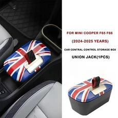 미니 쿠퍼 F65 2024 자동차 중앙 콘솔 암레스트 수납함 정리 장식 내부, 03 Union jack