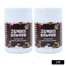 고창 복분자분말 복분자 가루 발효농축분말 2통 1박스, 1개, 30g