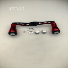 釣友俱樂部 適用 達瓦 子龍 火蜥蜴 蜘蛛 阿布 路亞 水滴輪 伐輪 鼓輪 雙搖臂 改裝配件 捲線器 漁輪 小烏龜, 1個, 全金屬軸承款黑紅,105mm / 24g / 孔徑8*5