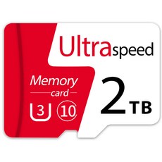 2TB U3 C10 2T MicroSD 메모리 카드 클래스 10 TF 미니 카드 카메라 스마트폰 노트북을 위한 마이, 1개 1개