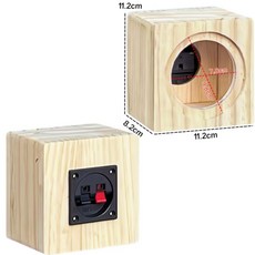 나무 행사 스피커통 서브우퍼 케이스 앰프 우드케이스 만들기, 없음, 원목 케이스 3.5인치, 단일 스피커
