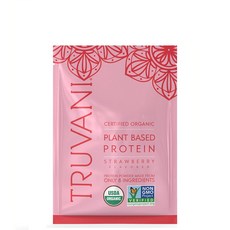 트루바니 USDA인증 오가닉 식물성 프로틴 파우더 스트로베리 맛 TRUVANI, 1개, 33.7g
