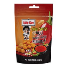 【泰國 Koh-Kae 大哥】花生豆 椰漿口味 90g - 泰國必買, 1個, 花生豆(袋裝)-甜辣-90g