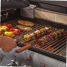 꼬치 바스켓 그릴 캠핑 석쇠 양면 바베큐 꼬치구이 야외 59000EA 1EA