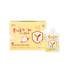 함소아 홍키통키 프라임 옐로우 30포 x 1박스 유아 키즈 어린이 홍삼 24개월-4세, 450ml, 1개