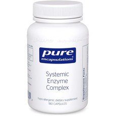 Pure Encapsulations 無麩質酵素膠囊, 1個, 180 件