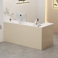 안내데스크 카운터 계산대 미용실, 120x60x90cm, 바이+밀크커피에서좌회전(우회전시주의)