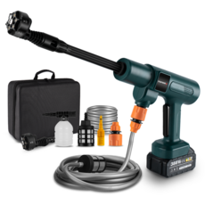 [국내배송]YOFIDRA 무선 고압세차기 고압세척기 휴대용 세차기 3500W 풀세트 글로벌브랜드, 본품 + 배터리1개 × 1세트