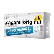 相模 Sagami Original 0.01 L 潤滑型 保險套, 1個, 相模002極潤 L （12入/盒）
