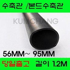 수축관 방수 본드식 접착 수축튜브 56MM부터95MM, 1개, 흑색 본드수축관 95MM(1.2미터)