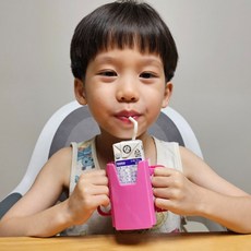 아이용 우유팩 홀더 케이스 접이식 우유손잡이 음료팩홀더