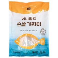 이니밀즈 순살 가자미 무염 흰살 아기 손질 생선, 1개, 500g(6-7팩)