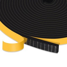 트리시키 웨더 스트리핑 도어 씰 스트립 강력한 접착력 내광성 소음 감소 슬라이딩 도어용 폼 테이프 단열재 현관문 프레임 창문 1/2 x 1/4 26Ft, 1/2 In x 1/8 In x 50Ft, 1개