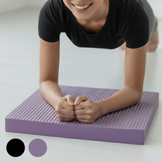 온더니즈 충격흡수 강화 두꺼운 미니 요가 매트, 1개, 블랙