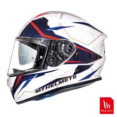 MTHELMETS MT安全帽 KRE SV INTREPID 亮光紅白 全罩 安全帽 通過台灣安全認證, XL