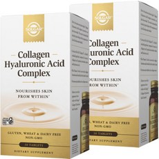 SOLGAR 膠原蛋白玻尿酸錠 120mg, 30顆, 2罐