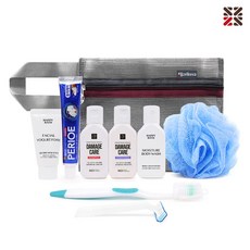 여행용세면도구 휴대용세면도구 여행준비물 판촉물기념품 뉴핸들메쉬 S3형 아모레여행용세트, 1세트