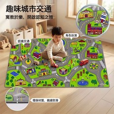 亞馬遜熱賣臥室客廳兒童易打理 幼兒園書房爬行墊玩具可水洗地毯, 童年旅行綠