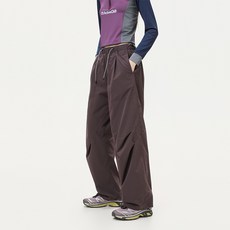 黃色衝鋒工裝褲女春夏薄款戶外防風防水休閒運動梭織登山褲