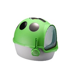 猫砂盆防臭全封闭式超大号七星瓢虫猫沙盆特大号防外溅猫屎盆除臭, 1個, 喷漆