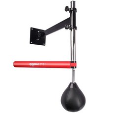 벽걸이 복싱바 권투 연습용 스피드볼 연습 반사 격투기, 레드