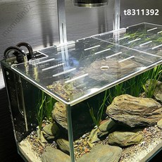 魚缸蓋板 魚缸上蓋/頂蓋 防跳網/防跳缸 烏龜防逃 防貓抓 亞克力魚缸蓋, 1個, 亞克力蓋板【厚度約2mm】,25*25cm