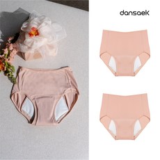 [1+1] 단색 요실금 100cc 논샘 안심팬티 빨아입는 쉬펜드 2p 세트 (대용량 흡수 방수 위생팬티 여성 여자 요실금팬티 효도 엄마선물)