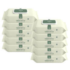 아임 세균닦는 더블클린 행주티슈 70매 10팩 뽑아쓰는 일회용행주 청소물티슈, 10개, 80매