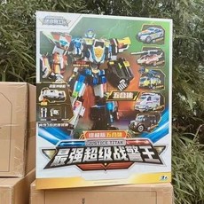 台灣熱賣 迷你特工隊7超級戰警力量最強超級戰警王變形合體玩具禮物, 迷你7最強超級戰警王, 1個