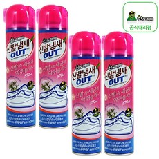산도깨비 신발냄새탈취제, 370ml, 4개