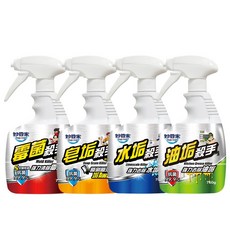 妙管家 殺手清潔劑750g 有效除霉菌 水垢 皂垢 油垢 居家清潔必備, 1個, 黴菌殺手（補充瓶）