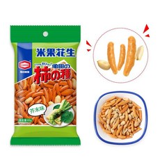 Kameda 일본식 겨자맛 투구씨앗 쌀과자 땅콩 혼합 퍼프 바삭한 와인 안주 스낵 일본산, 2개입, 겨자 맛