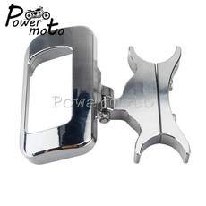 오토바이 게이지 마운트 계기판 커버 보호, 1개, 2. A Chrome Gauge Mount