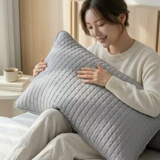 RUMER 베개커버 50x70 40x60 극세사 진드기방지 사계절 통풍 흡습속건 베개 커버 벤딩 항균 2p세트