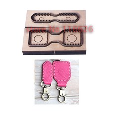 가죽 공예 도구 diy leather craft canvas belt 버클 연결 다이 커팅 나이프 금형 금속 중공 펀치, 디자인, 1개