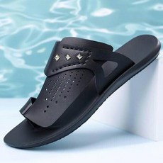 男士拖鞋 夏季舒適輕便, 39, 黑色