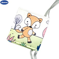 現貨〔床圍布書A2M】北歐風APQ小熊狐狸嬰幼兒床圍布書 寶寶早教認知 床圍 雙面可用 動物布書 早教 布書玩具, 狐狸款