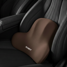 루먼트 의자 받침 등받이 허리 쿠션 차량용 사무용, 2개, 브라운