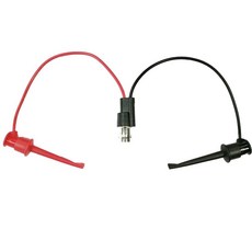 BNC 스위블 클램프 와이어 Q9 암 플러그 오실로스코프 신호 프로브 더블 후크 테스트 리드, Eu 표준, 1개