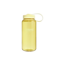 【Nalgene】美國製寬嘴水壺/運動水瓶/廣口瓶500cc 耐熱100度, 奶油, 1個