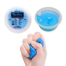 테라 퍼티(종류별) 퓨티 손가락 재활 운동 손 감각 작업치료 회복 발달 악력 쥐는 동작, Blue(2oz), 1개