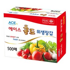 에이스 골드 위생장갑 500매, 500개입, 8개